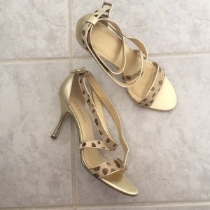 Gold Ann Marino Heels